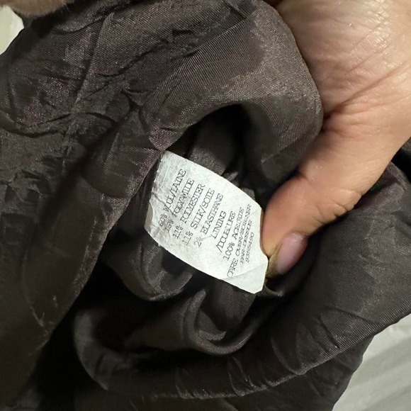 Brown and Black Midi Wool Blend Tweed Skirt Size 6 - Picture 5 of 5